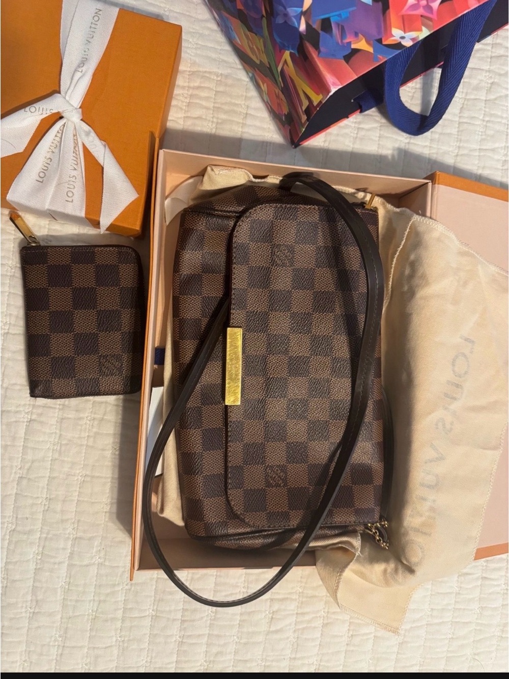 Louis Vuitton Brown Damier Crossbody Bag